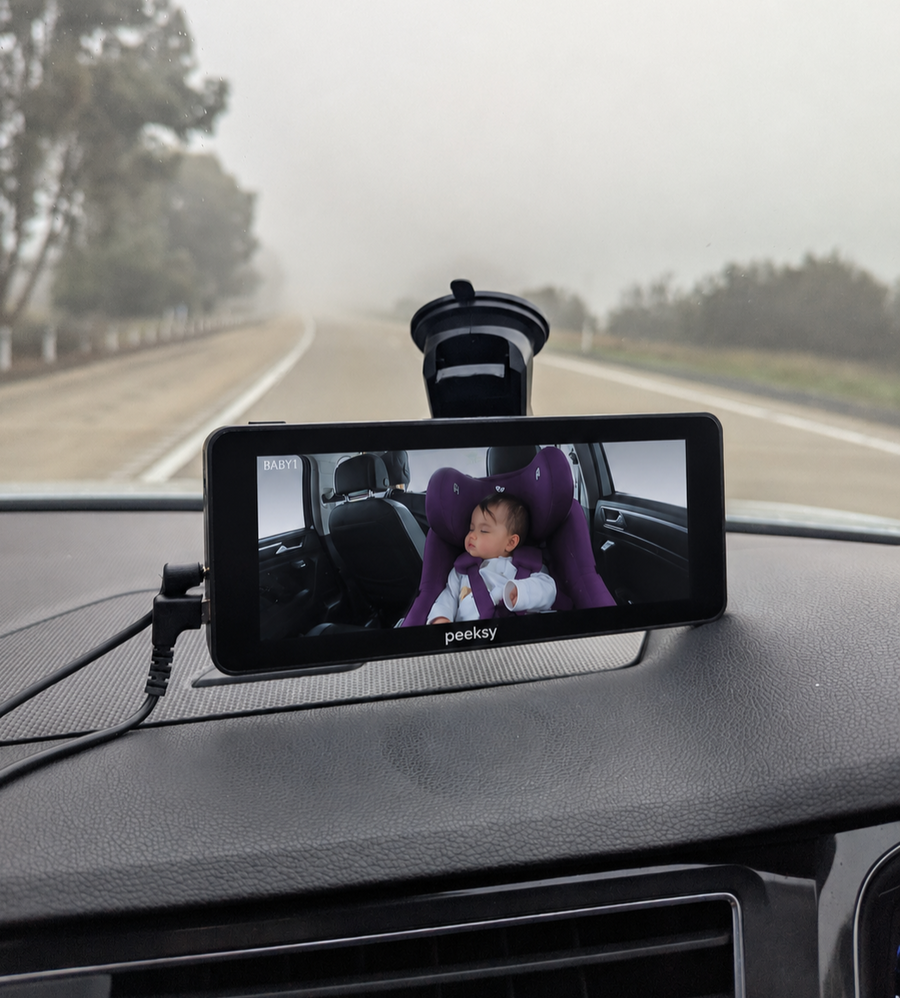 Peeksy baby car camera — clear view day and night